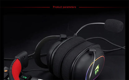 Redragon H510-RGB Zeus X Gaming Headphone Microphone Noise Cancelling 7.1 USB Surround Computer Headset Earphones EQ Controller