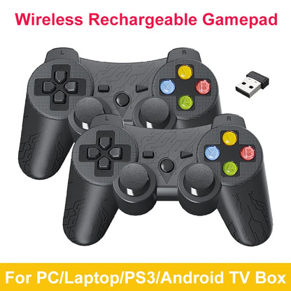 Wireless Gamepad for PC Laptop PS3 2.4G Rechargeable Game Controller USB Joystick for Android TV Box Steam Gaming Jpypad