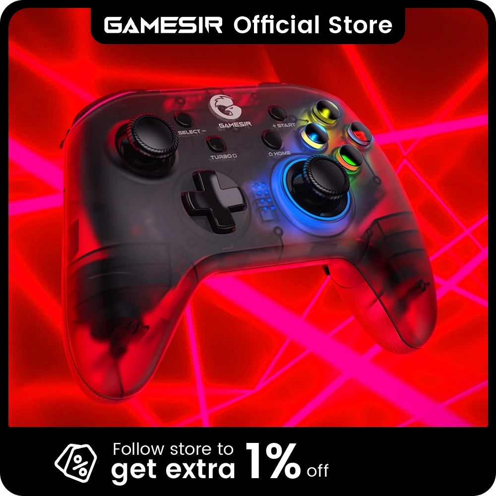 GameSir T4 Pro Bluetooth Game Controller 2.4G Wireless Gamepad applies to Nintendo Switch Apple Arcade MFi Games Android Phone