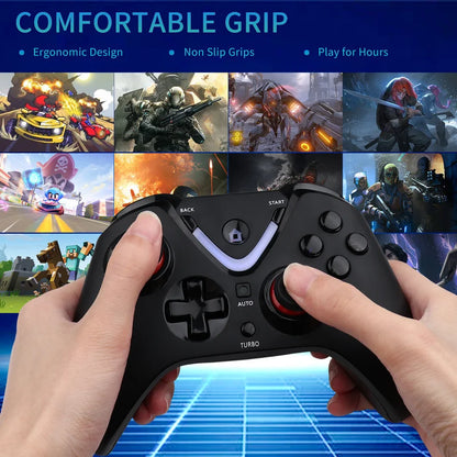 2.4G Wireless Game Controller with LED Lighting Compatible with Xbox One / Series S/X PC Gaming Gamepad