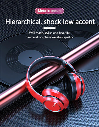 Original Lenovo HD200 Over-ear foldable wireless Bluetooth headset Sports hi-fi stereo gaming headset