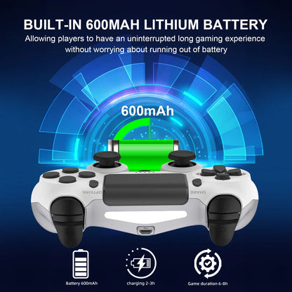 Wireless Controller Multifunctional Bluetooth No Delay Gamepad For PS4 PS3 Console PC Joysticks Touchpad Six-axis Dual Vibration