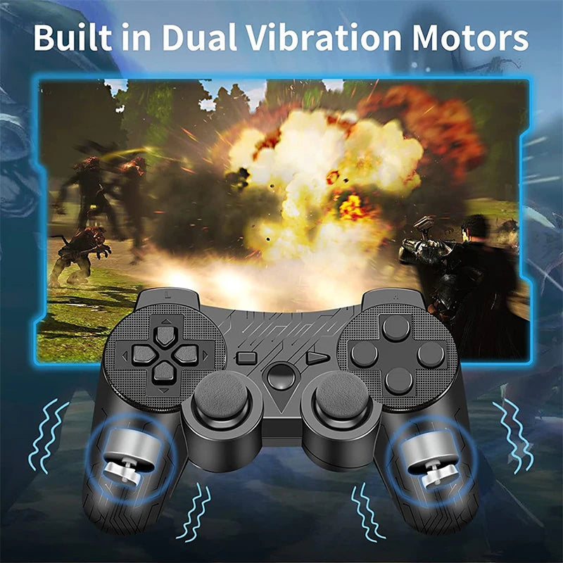 Wireless Gamepad for PC Laptop PS3 2.4G Rechargeable Game Controller USB Joystick for Android TV Box Steam Gaming Jpypad