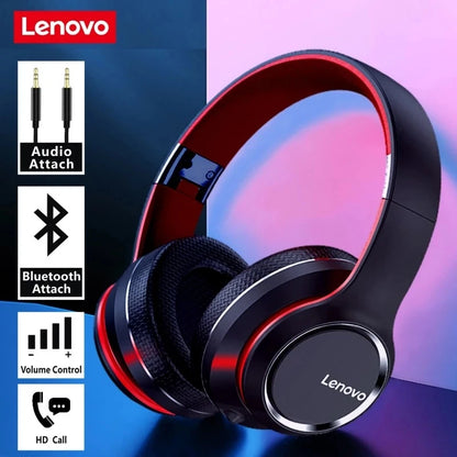 Original Lenovo HD200 Over-ear foldable wireless Bluetooth headset Sports hi-fi stereo gaming headset