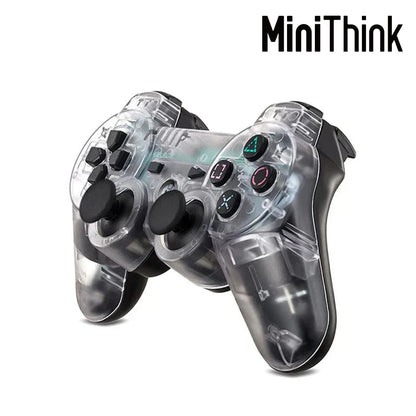 Video-Game Wireless Dual Shock Gamepad Transparent Hand Controller for Sony PS3 Playstation 3 Console Sixaxis Joystick Remote