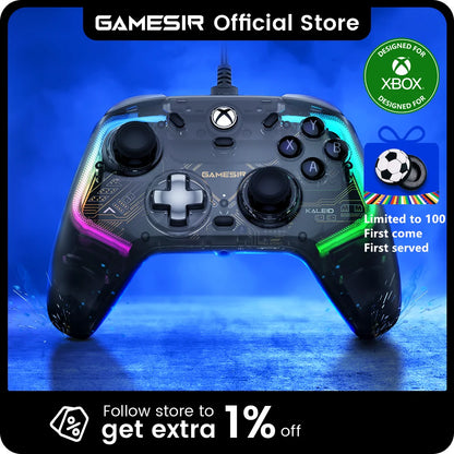 GameSir Kaleid Xbox Controller Hall Effect Gamepad for Xbox Series X, Xbox Series S, Xbox One game console