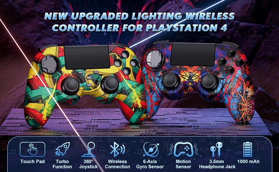 Controller For PS4 PS3 Playstation 4 3 PC Control Wireless Bluetooth Mobile Android TV Gamepad Gaming Game Pad Joystick Phone