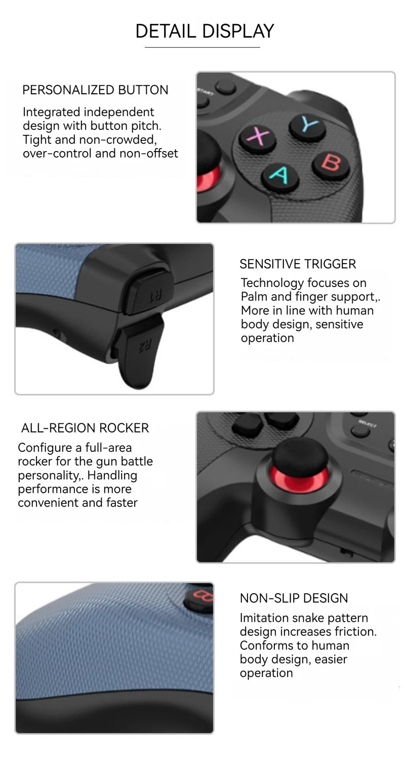 High quality 2.4G Wireless doubles game Controller For M8/GD10/G11 Pro/X2 Game Stick