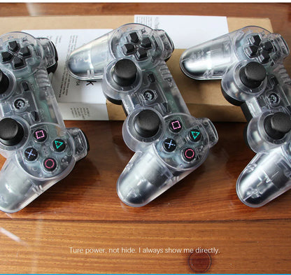 Video-Game Wireless Dual Shock Gamepad Transparent Hand Controller for Sony PS3 Playstation 3 Console Sixaxis Joystick Remote