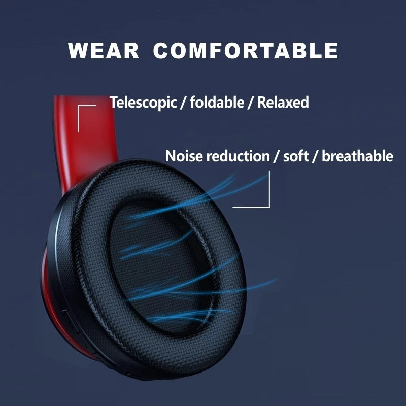 Original Lenovo HD200 Over-ear foldable wireless Bluetooth headset Sports hi-fi stereo gaming headset