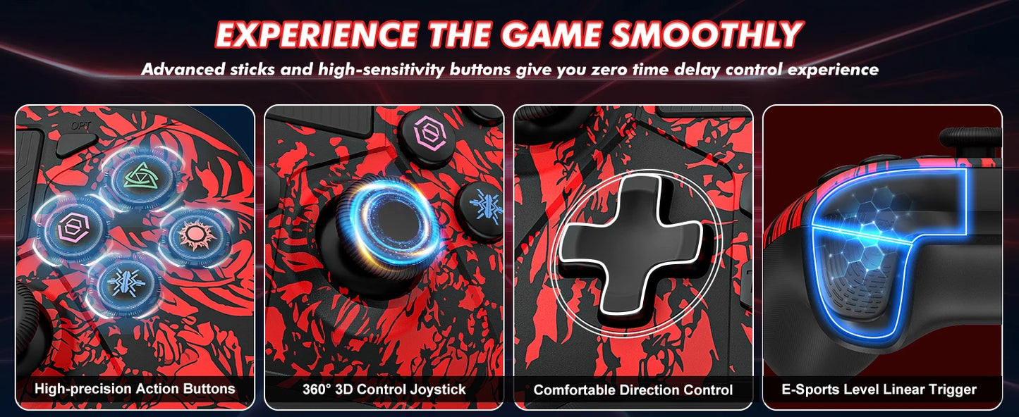 For Switch/ps4/ps3/Ios/android/Windows PC Gamepad Trubo Video Game Controller Control Joystick Console Accessories