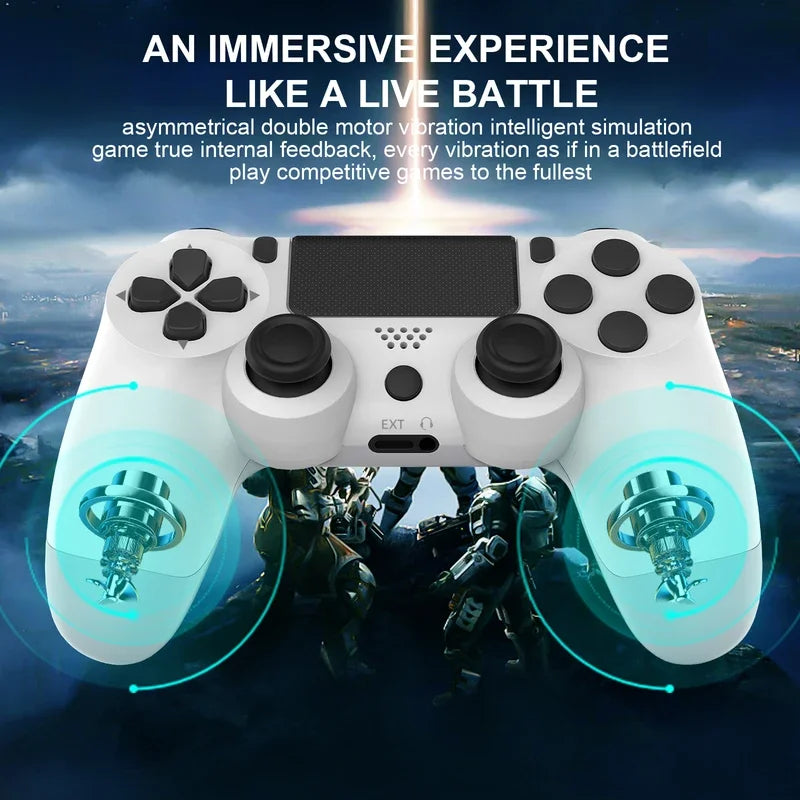 Wireless Controller Multifunctional Bluetooth No Delay Gamepad For PS4 PS3 Console PC Joysticks Touchpad Six-axis Dual Vibration